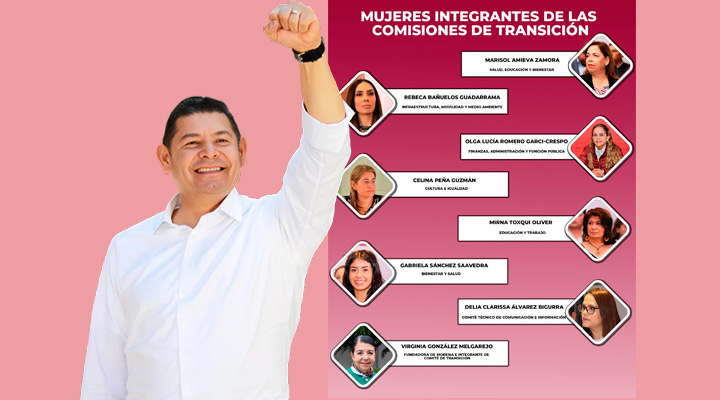 Mujeres lideran comisiones de transición de Armenta