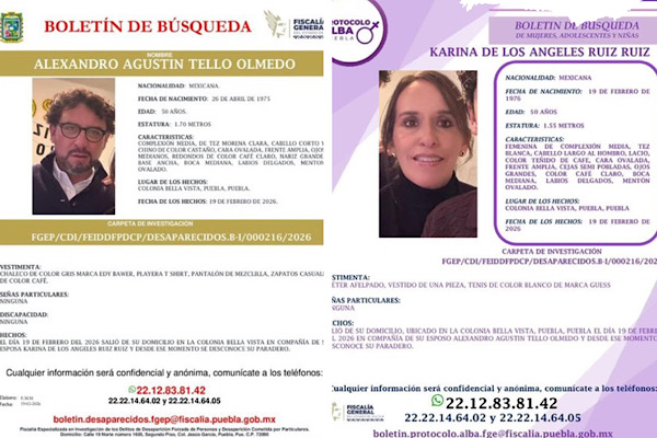 Localizan dos cuerpos en Chignahuapan; podría ser el matrimonio desaparecido en Puebla