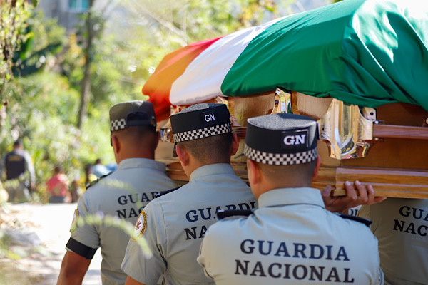 Guardia Nacional rinde honores póstumos a sargento poblano caído en Jalisco