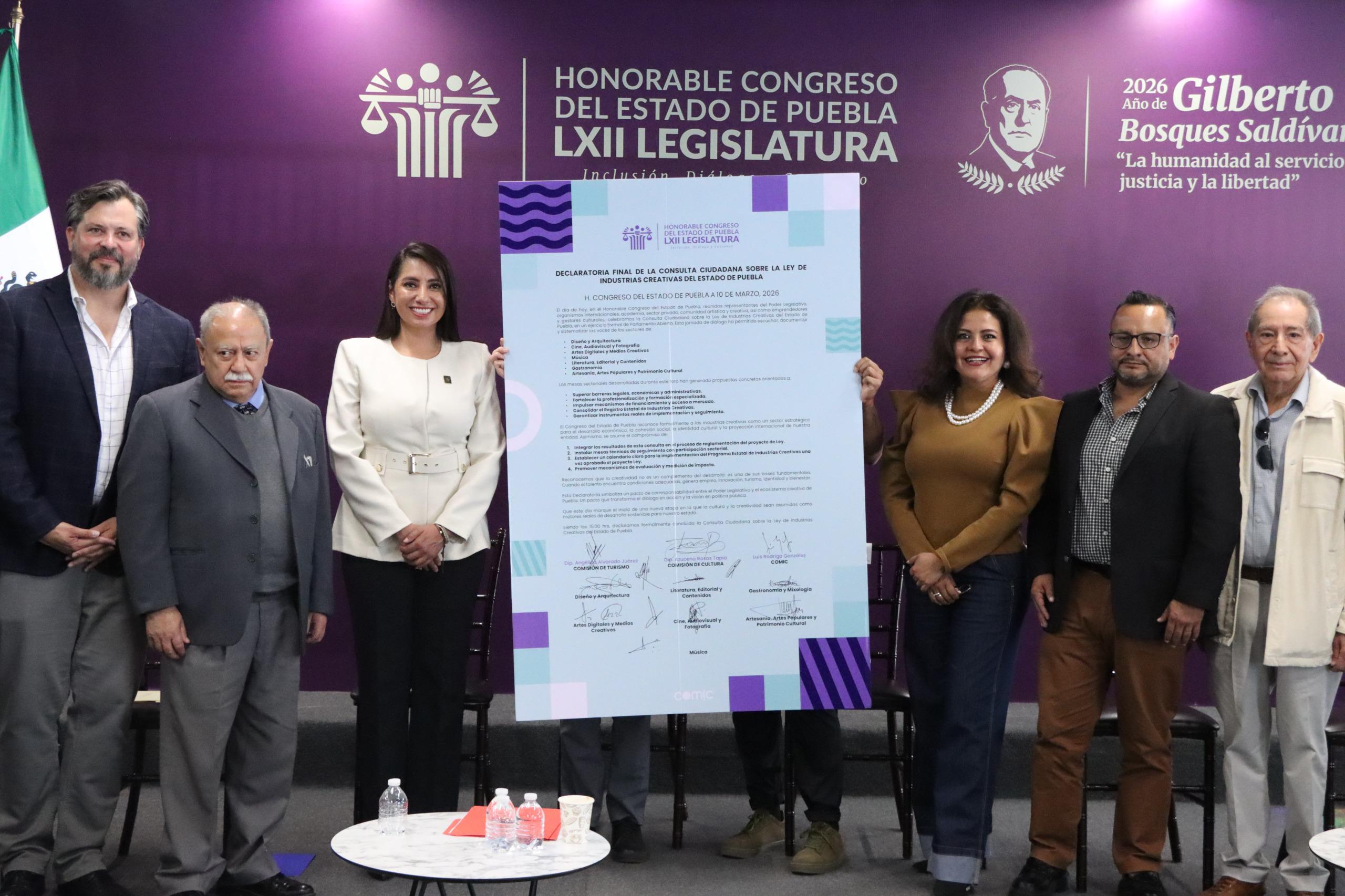 Realiza Congreso del Estado consulta ciudadana para la construcción de la Ley de Industrias Creativas de Puebla