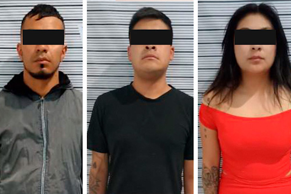 Detiene SSP a tres personas presuntamente dedicadas al cobro de piso en el mercado Morelos