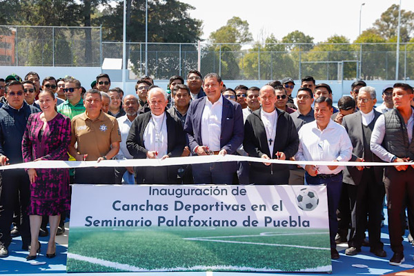 Gobierno estatal impulsa deporte y obra comunitaria en el Seminario Palafoxiano