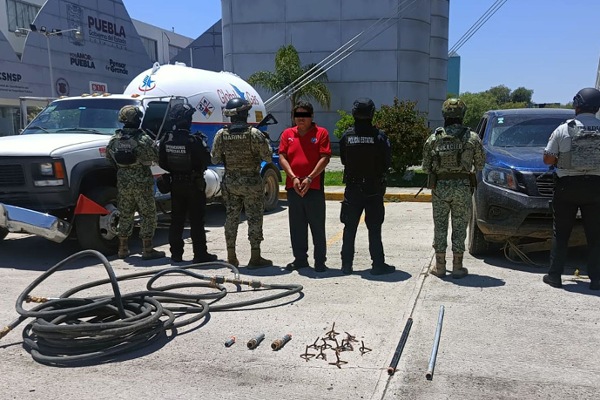 Detienen fuerzas de seguridad a hombre con gas de procedencia ilícita