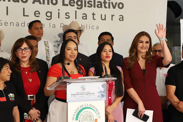Presenta Liz Sánchez Festival Comunal de la Tetecha 2026 en el Senado de la República