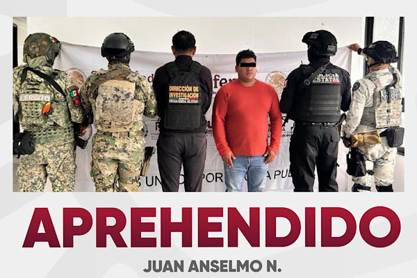 Cae presunto responsable de multihomicidio en Huehuetlán El Grande
