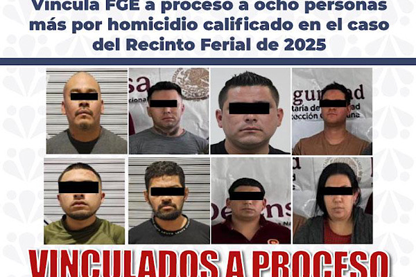 Vinculan a proceso a ocho personas más por homicidio en caso del Recinto Ferial de 2025