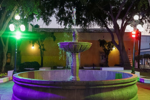 Inaugura Gobierno de Pepe Chedraui mantenimiento integral de fuente del parque Luis Donaldo Colosio Murrieta