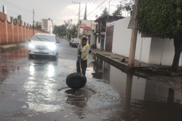 Más de 20 Puntos de encharcamiento atendió Agua de Puebla