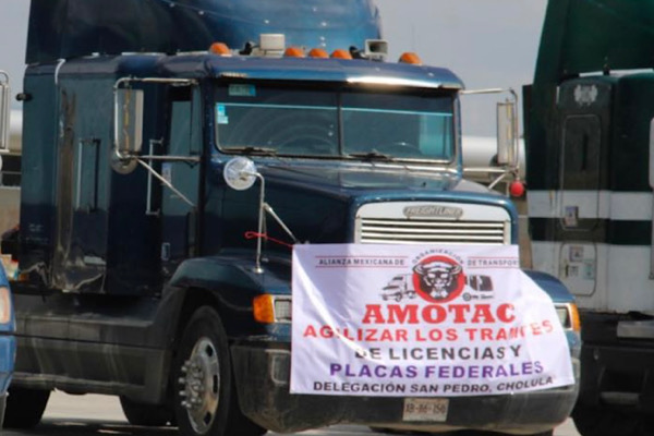 Amotac anuncia bloqueos viales en diversas carreteras, incluye a Puebla