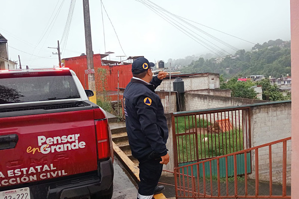 Gobierno del Estado atiende afectaciones por lluvias