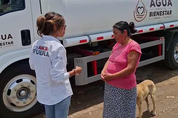 Agua para el Bienestar ha beneficiado a 500 familias en Puebla; atenderá más de 700 colonias