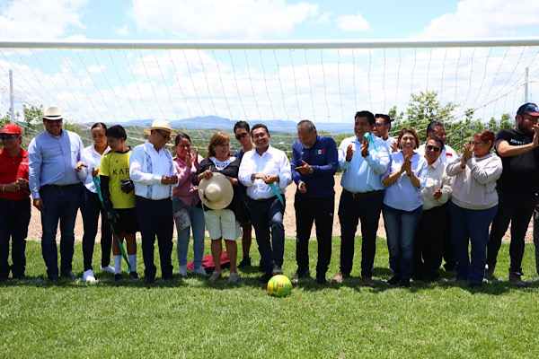 Impulsa Pável Gaspar espacios deportivos para fortalecer el tejido social en la Mixteca