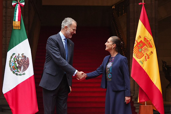 México y España fortalecen relación bilateral: Sheinbaum recibe al rey Felipe VI