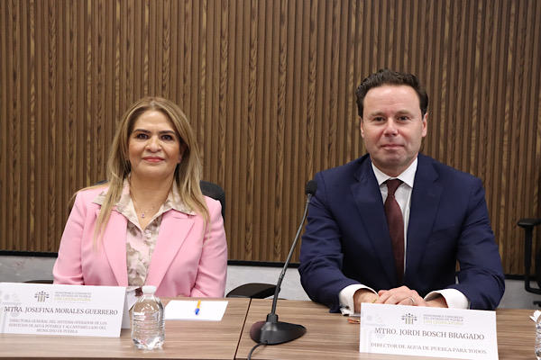 Comparecen titulares de Soapap y Agua de Puebla ante la Comisión de Hacienda y Patrimonio Municipal del Congreso