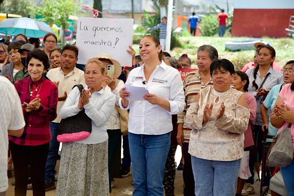 Obra Comunitaria fortalece unidad y participación social: Laura Artemisa