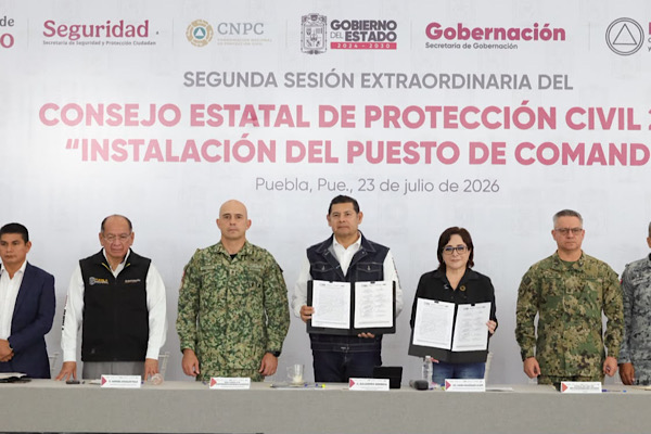 Gobierno federal y estatal instalan primer Puesto de Mando de Protección Civil