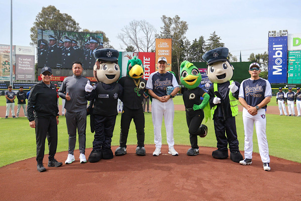 Encabeza Pepe Chedraui encuentro amistoso de béisbol entre Policía de la Ciudad y SSP Estatal