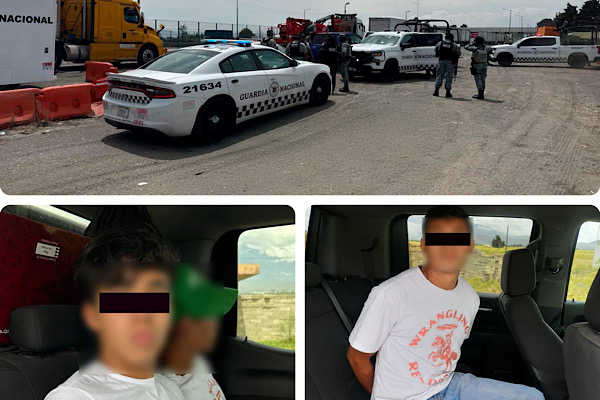 Detienen a dos personas y aseguran vehículo con reporte de robo en el municipio de Esperanza