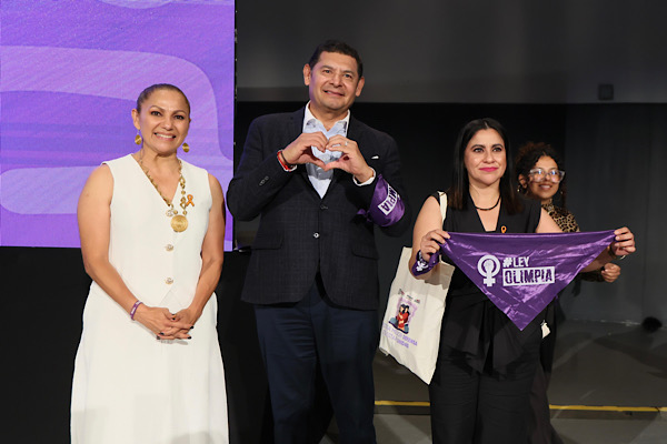 Gobierno estatal convierte lucha de Olimpia en conciencia colectiva para proteger mujeres