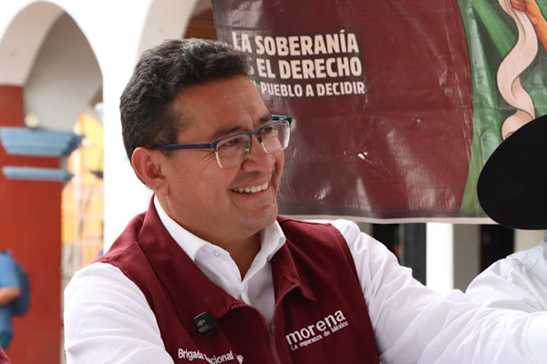 Desde Izúcar de Matamoros, el diputado Pável Gaspar llama a la participación de la población para la defensa de la soberanía y la transformación