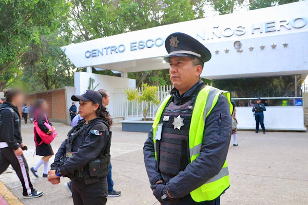 SSC despliega 120 elementos por regreso a clases en Puebla