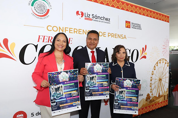 Presenta Liz Sánchez y Armando Aguirre, Feria Coronango 2026 en el Senado de la República