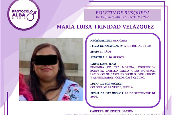 María Luisa es localizada sin vida tras desaparecer en inmediaciones del Mercado Morelos