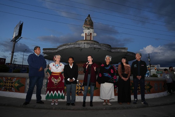 Gobierno de Pepe Chedraui entrega trabajos de conservación de la Fuente de la China Poblana