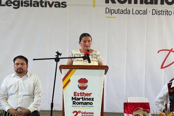 En su Segundo Informe de Actividades, la diputada Esther Martínez destaca trabajo por los derechos de pueblos indígenas